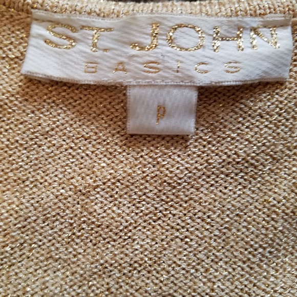 St. John Basics Santana Knit Tank Top Shell - Picture 4 of 5